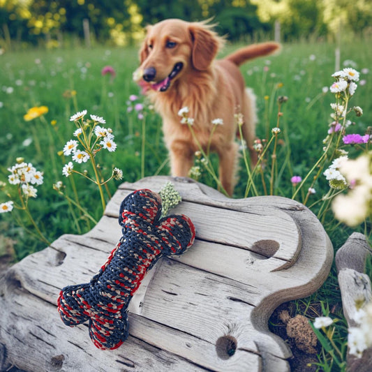 Kau-Knuddel Blau-Weiß-Rot