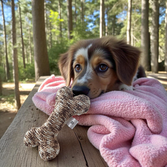 Kau-Knuddel beige meliert